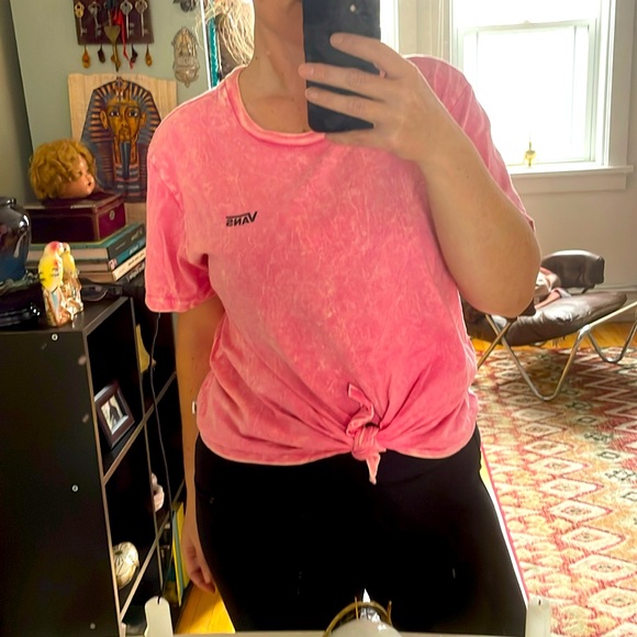 VANS PINK TYE DYE FRONT KNOT T SHIRT - Picture 1 of 6